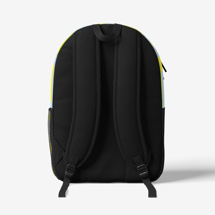 Lemon Squares Retro Colorful Print Trendy Backpack - The BirdGirls