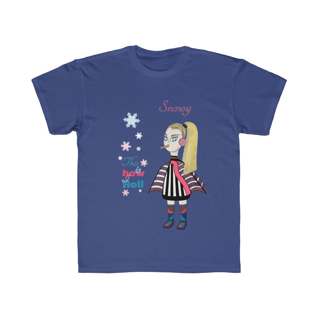 Snowy Kids Regular Fit Tee - The BirdGirls