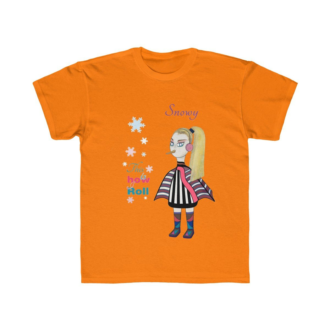 Snowy Kids Regular Fit Tee - The BirdGirls