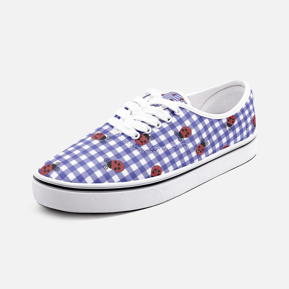 BirdGirls Ladybug Unisex Canvas Shoes Fashion Low Cut Loafer Sneakers - The BirdGirls