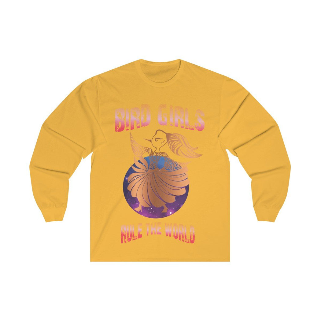 Copper BirdGirls Rule the World Unisex Long Sleeve Tee - The BirdGirls