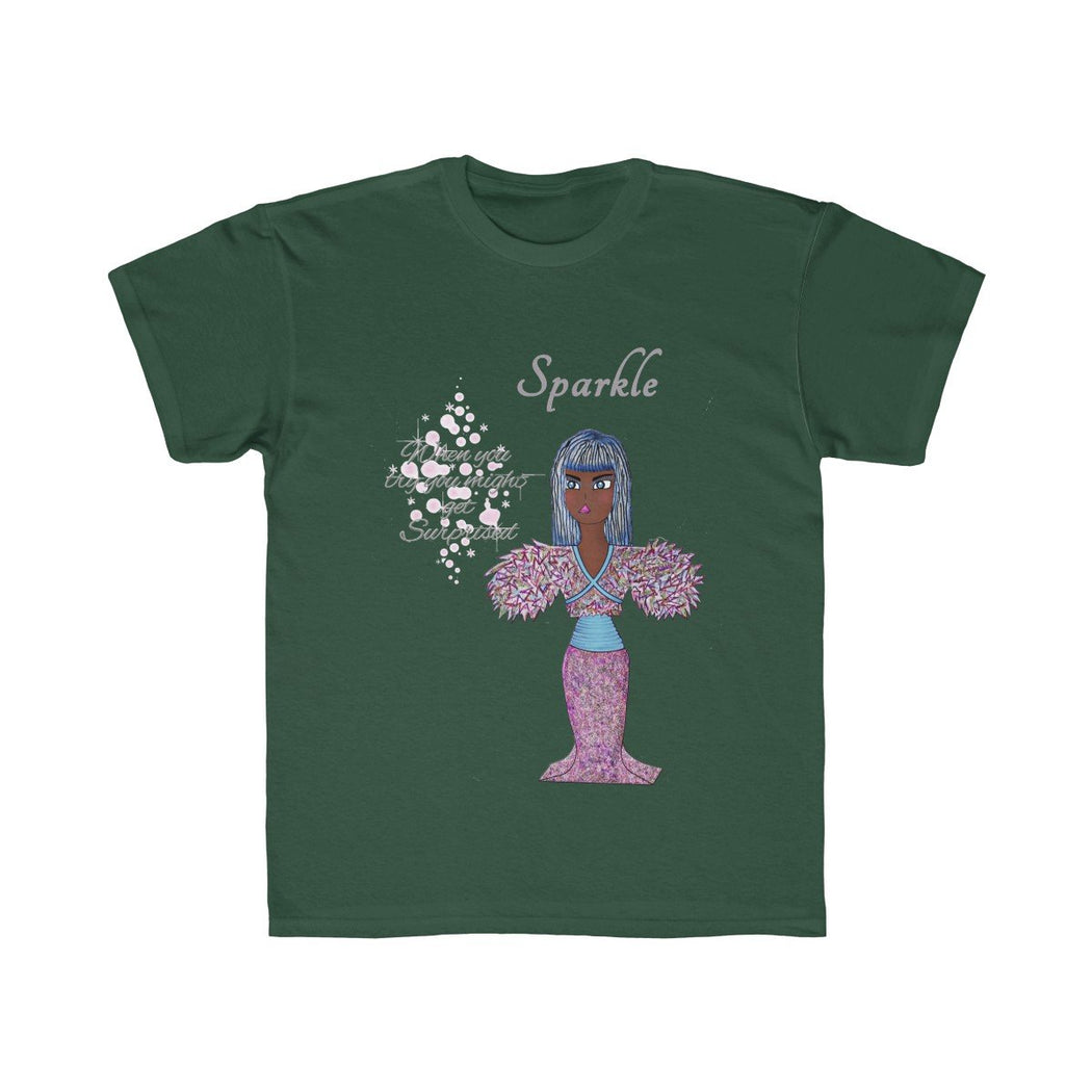 Sparklw Kids Regular Fit Tee - The BirdGirls