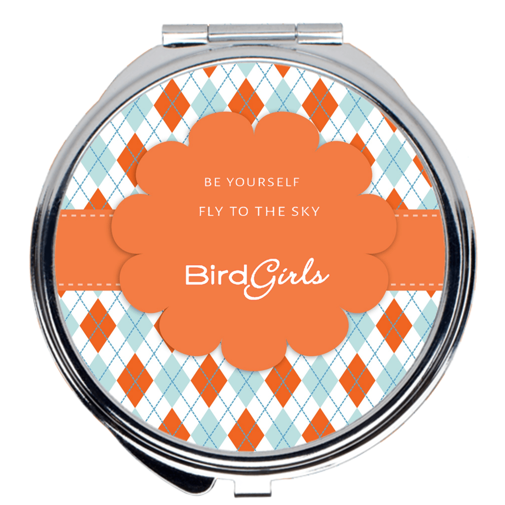 "Be Yourself, Fly to the Sky" Compact Mirror - thebirdgirls.com