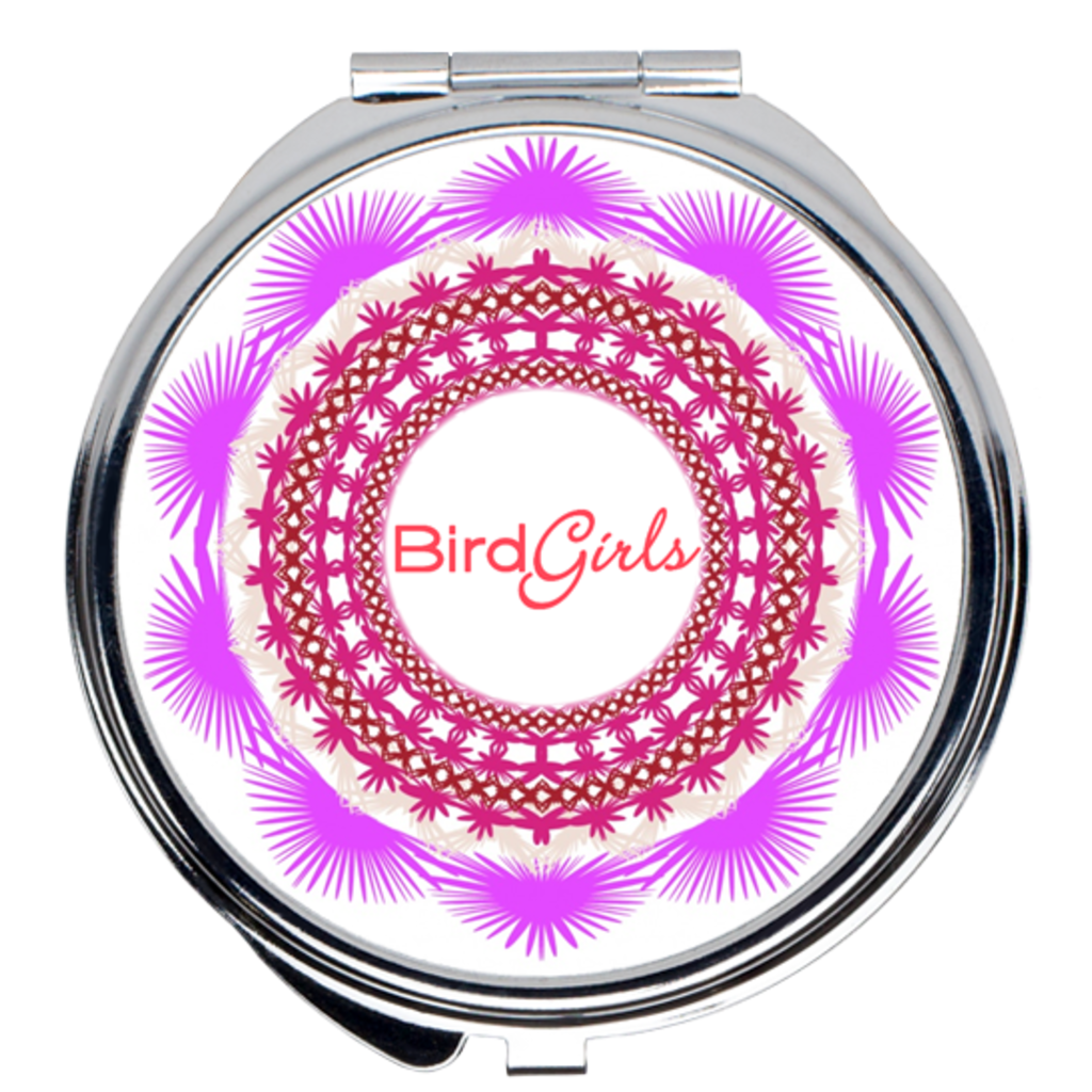 BirdGirls Floral Compact Mirror - thebirdgirls.com