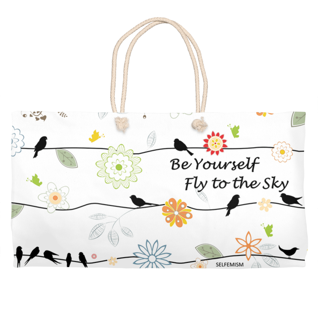 BirdGirl Floral Vine Weekender Totes - thebirdgirls.com