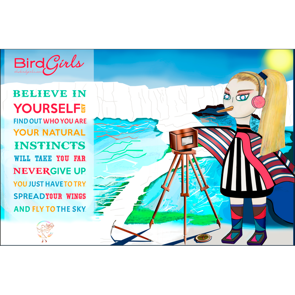 Snowy Rectangle Giclee Art Prints - thebirdgirls.com