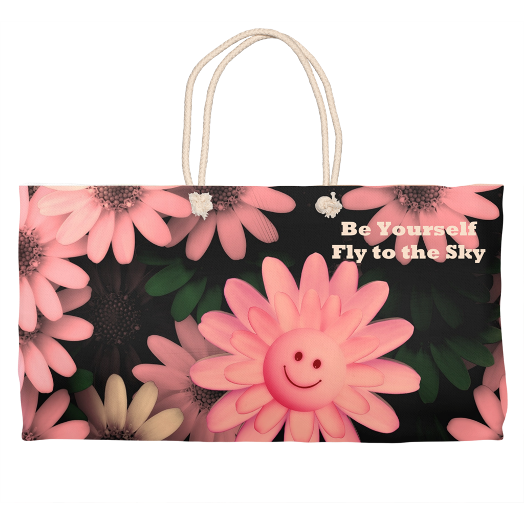 BirGirl Pink Daisy Weekender Totes - thebirdgirls.com