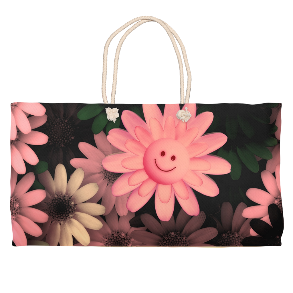 BirGirl Pink Daisy Weekender Totes - thebirdgirls.com