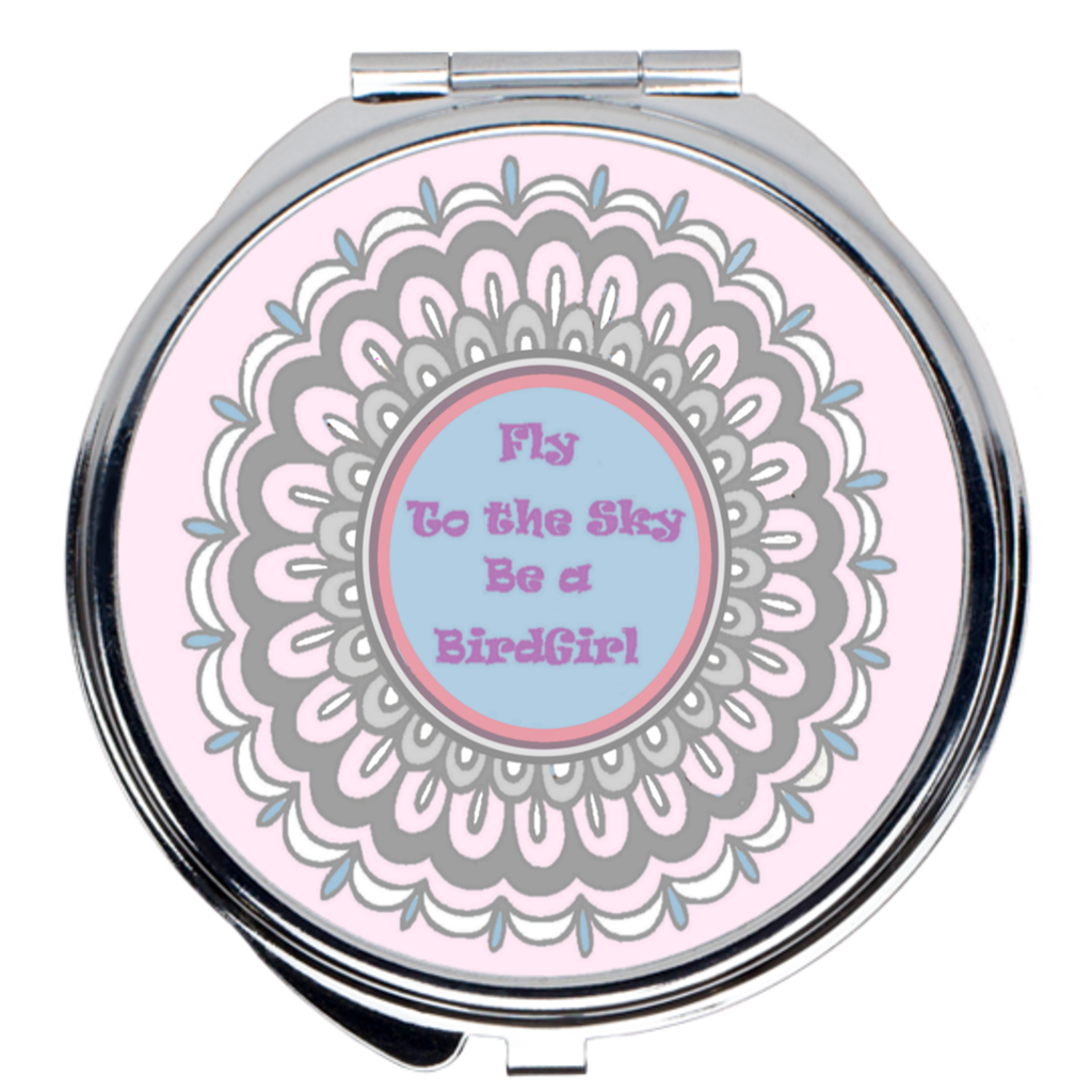 BirdGirls Henna Flower Compact Mirror - thebirdgirls.com