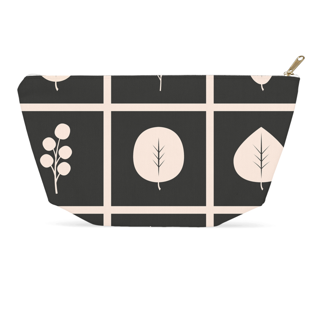 BirdGirl Leaf Pattern Accessory Pouches - thebirdgirls.com