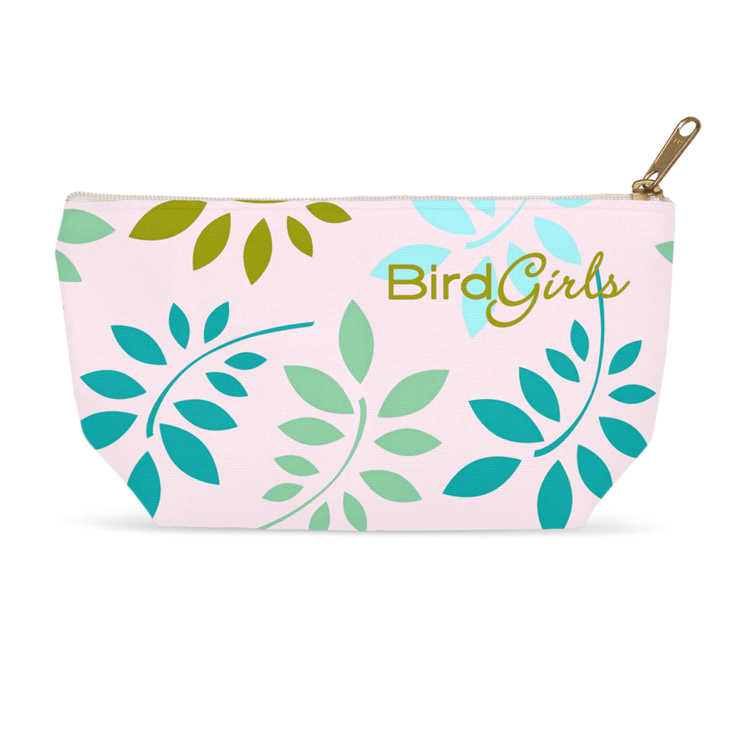 BirdGirl Leaf Medley Accessory Pouches - thebirdgirls.com