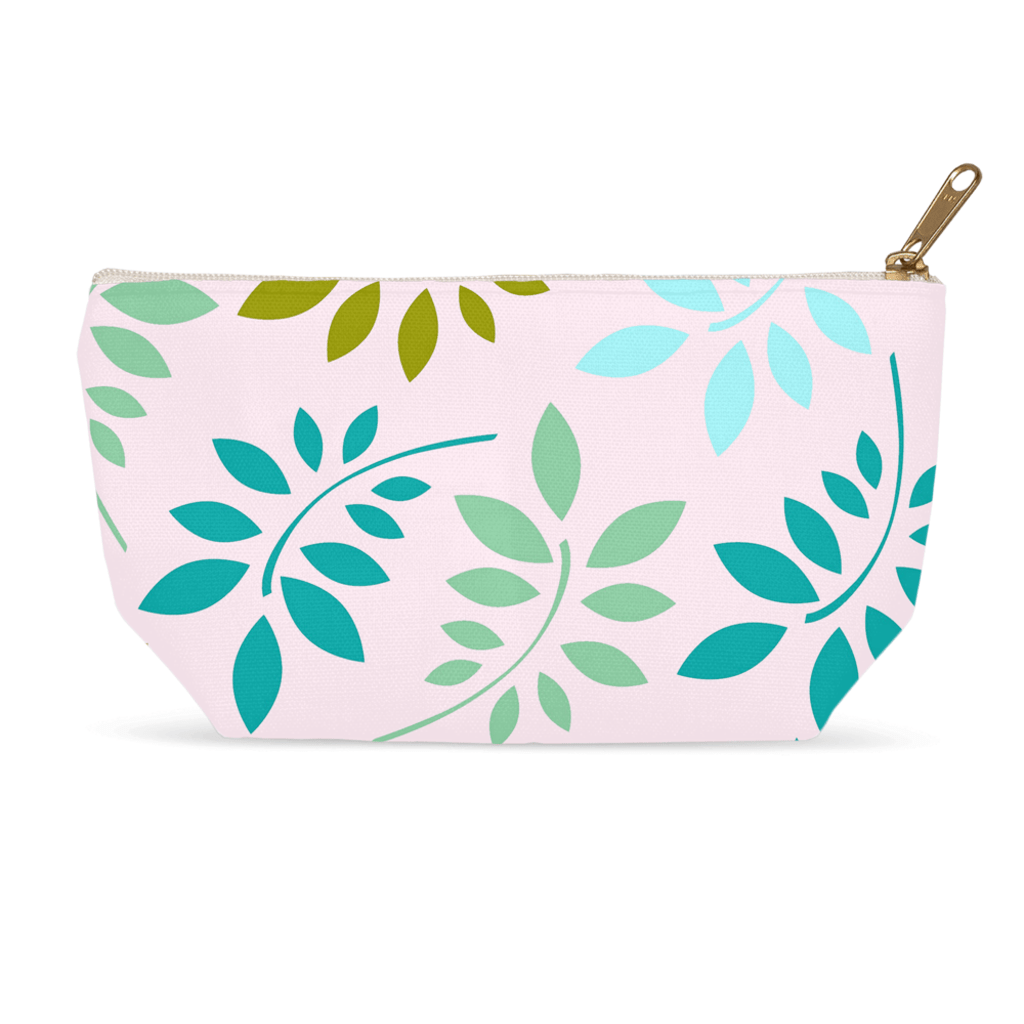 BirdGirl Leaf Medley Accessory Pouches - thebirdgirls.com