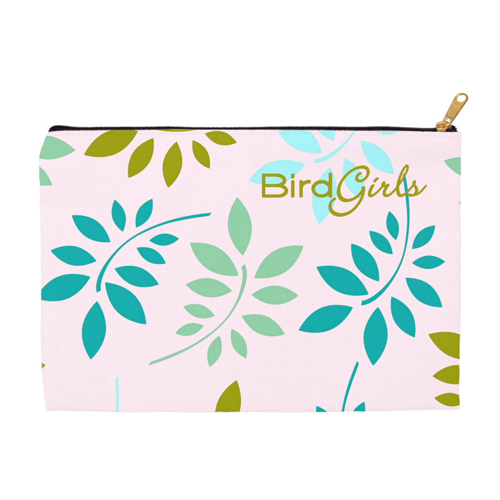 BirdGirl Leaf Medley Accessory Pouches - thebirdgirls.com