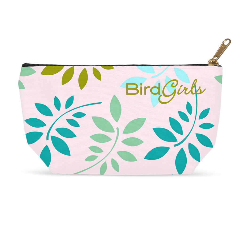BirdGirl Leaf Medley Accessory Pouches - thebirdgirls.com