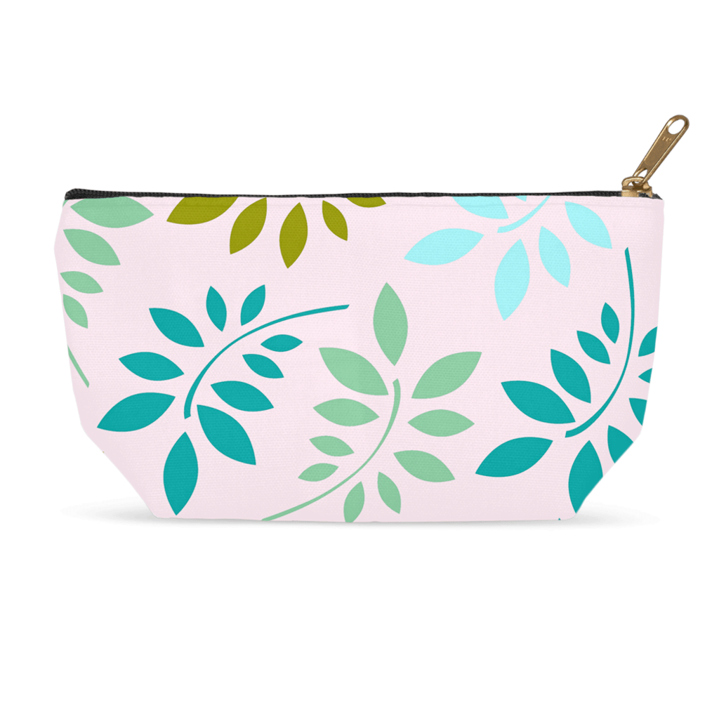 BirdGirl Leaf Medley Accessory Pouches - thebirdgirls.com