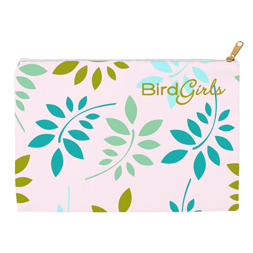 BirdGirl Leaf Medley Accessory Pouches - thebirdgirls.com
