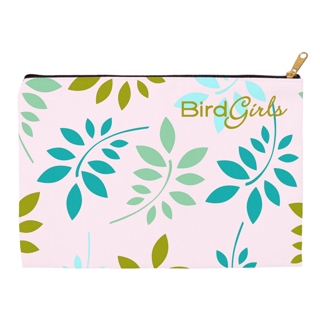 BirdGirl Leaf Medley Accessory Pouches - thebirdgirls.com