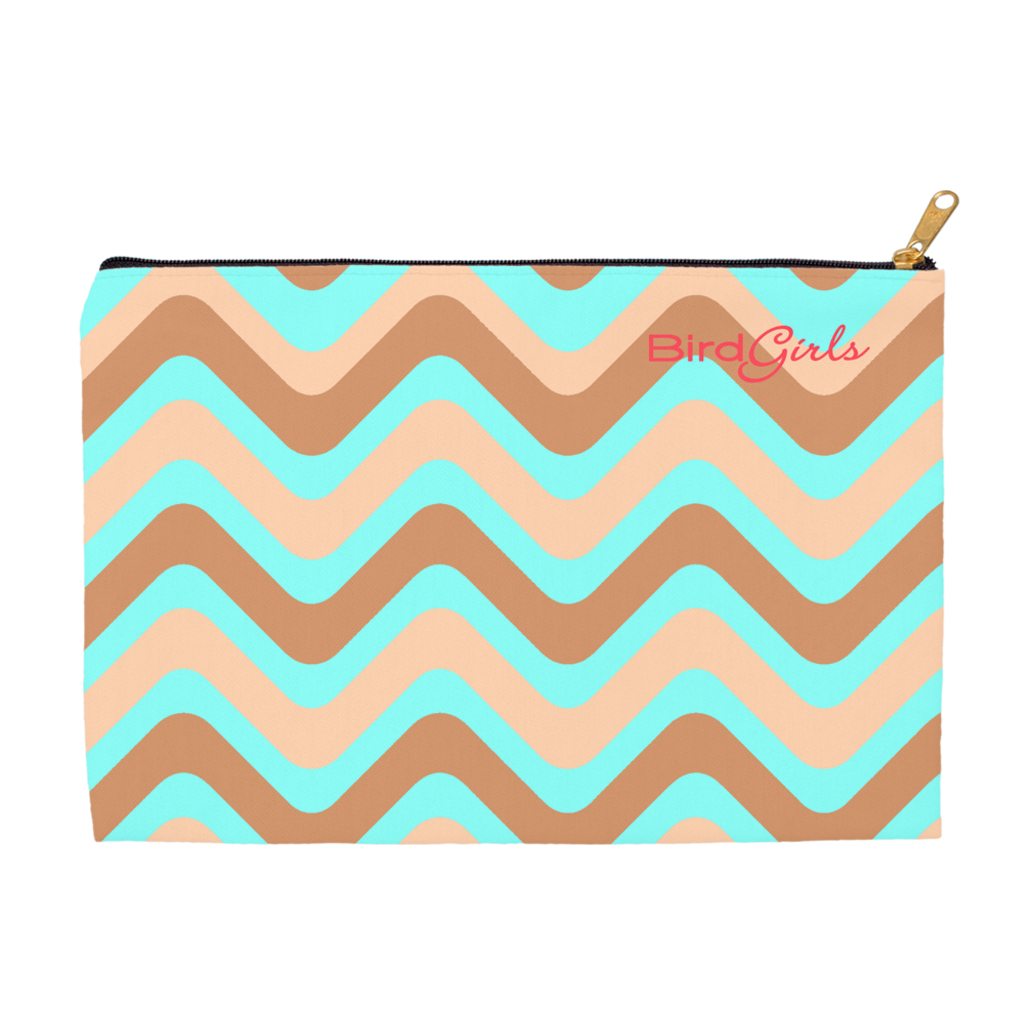 BirdGirls Wavy Accessory Pouches - thebirdgirls.com