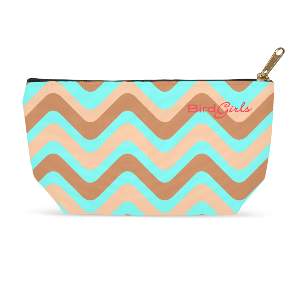BirdGirls Wavy Accessory Pouches - thebirdgirls.com
