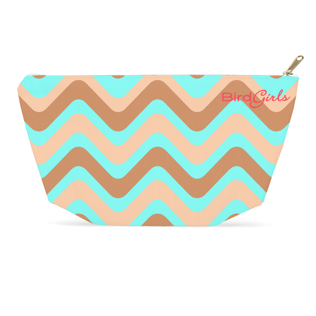 BirdGirls Wavy Accessory Pouches - thebirdgirls.com
