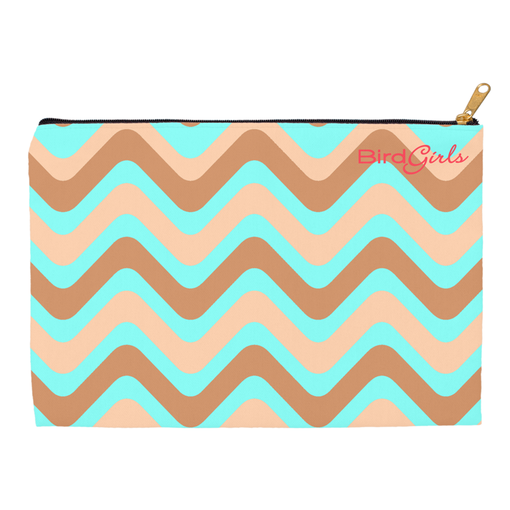 BirdGirls Wavy Accessory Pouches - thebirdgirls.com