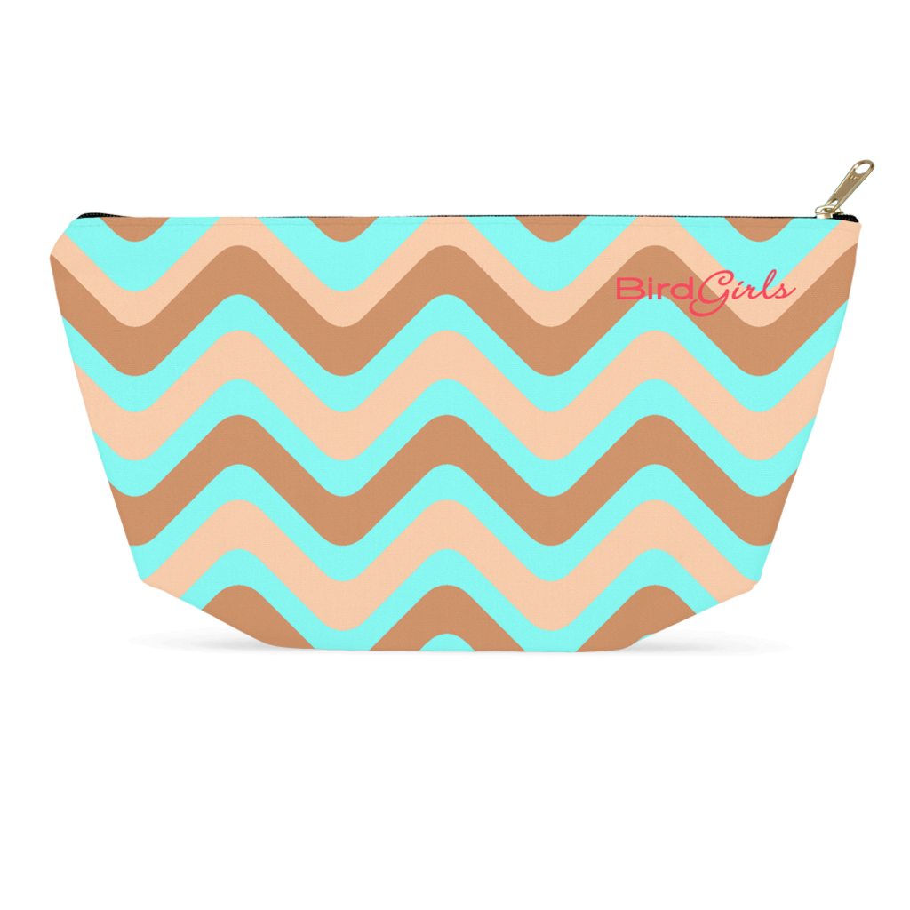 BirdGirls Wavy Accessory Pouches - thebirdgirls.com