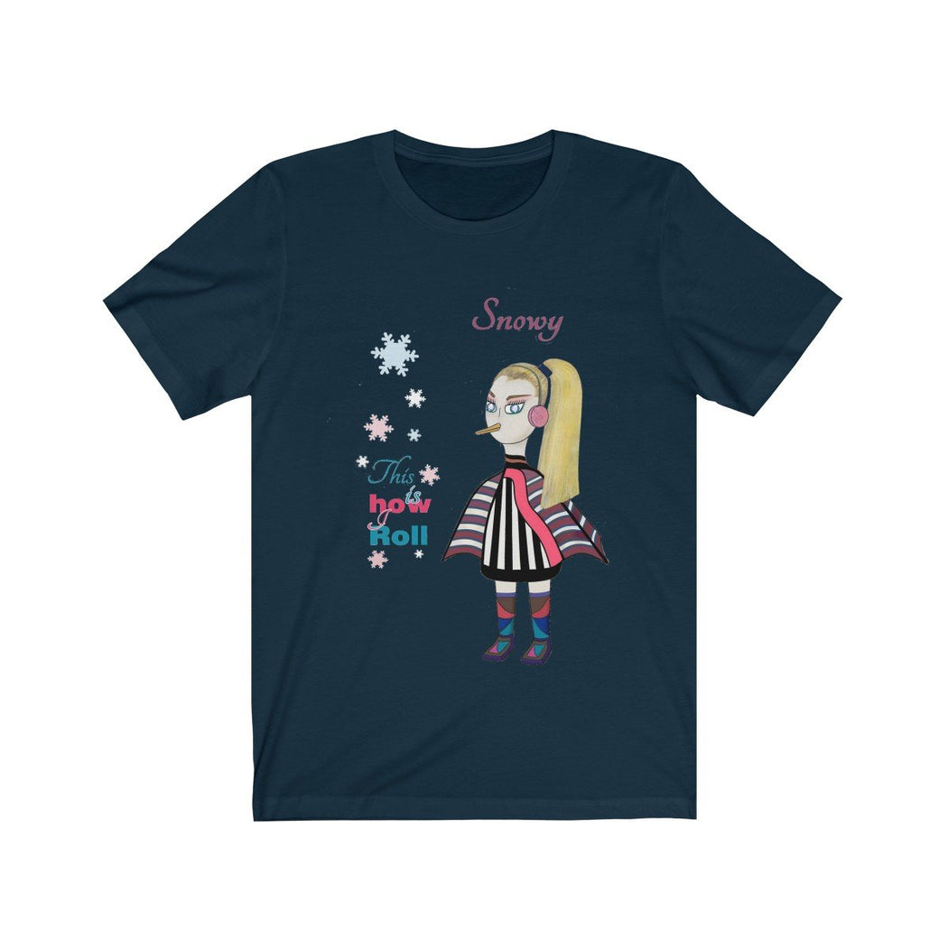 Snowy Unisex Jersey Short Sleeve Tee - The BirdGirls