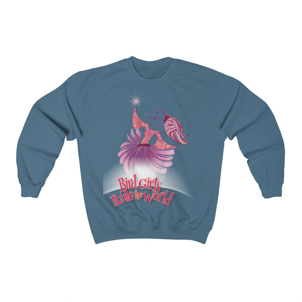 BirdGirls Rule the World Unisex Heavy Blend™ Crewneck Sweatshirt - The BirdGirls