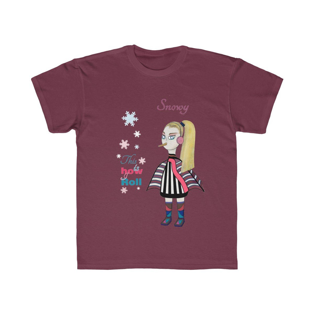 Snowy Kids Regular Fit Tee - The BirdGirls