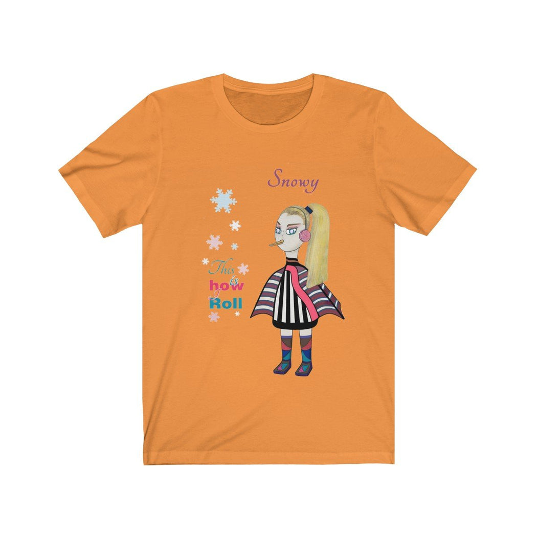 Snowy Unisex Jersey Short Sleeve Tee - The BirdGirls