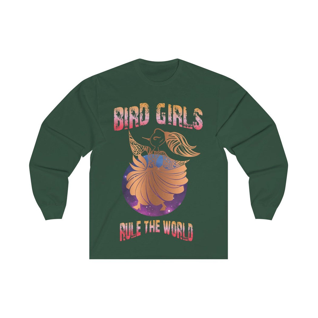 Copper BirdGirls Rule the World Unisex Long Sleeve Tee - The BirdGirls