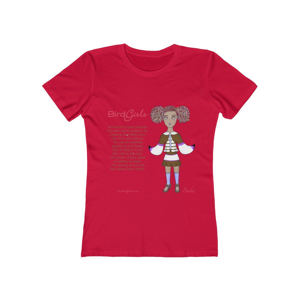 Barbet Poem Women's The Boyfriend Tee - thebirdgirls.com