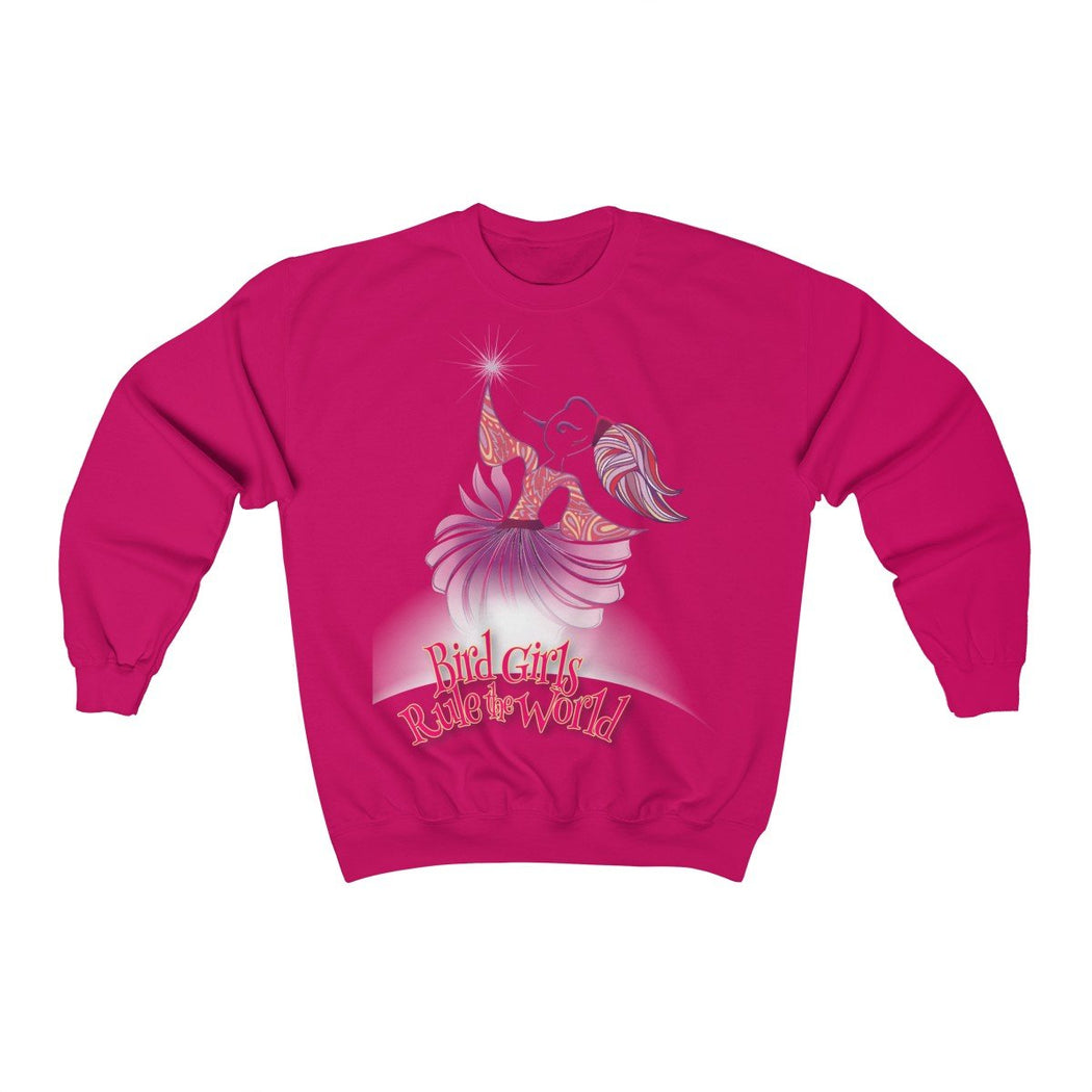 BirdGirls Rule the World Unisex Heavy Blend™ Crewneck Sweatshirt - The BirdGirls