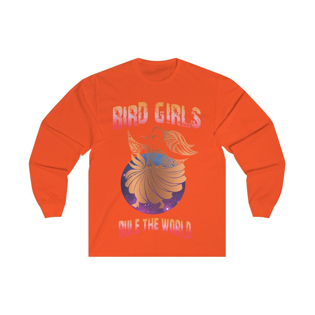 Copper BirdGirls Rule the World Unisex Long Sleeve Tee - The BirdGirls