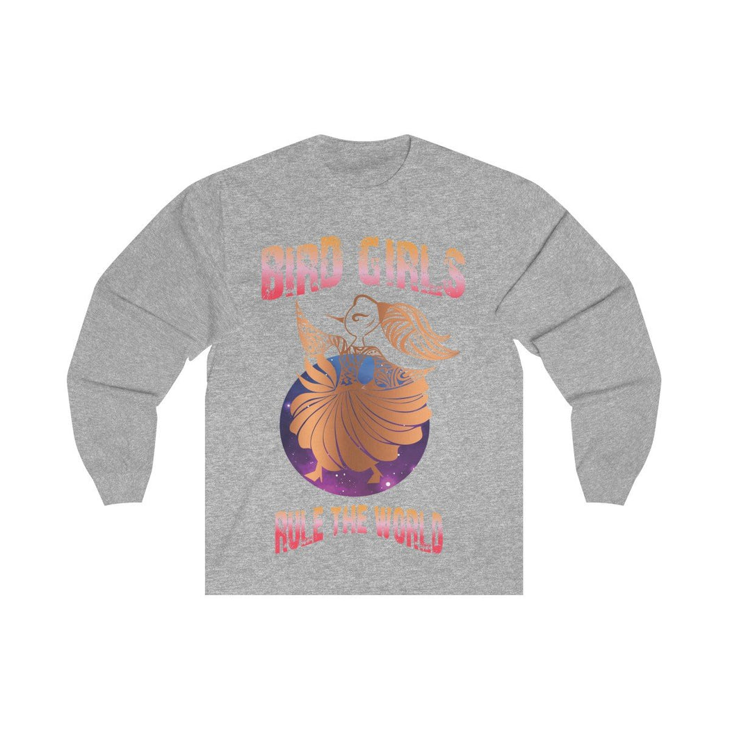 Copper BirdGirls Rule the World Unisex Long Sleeve Tee - The BirdGirls