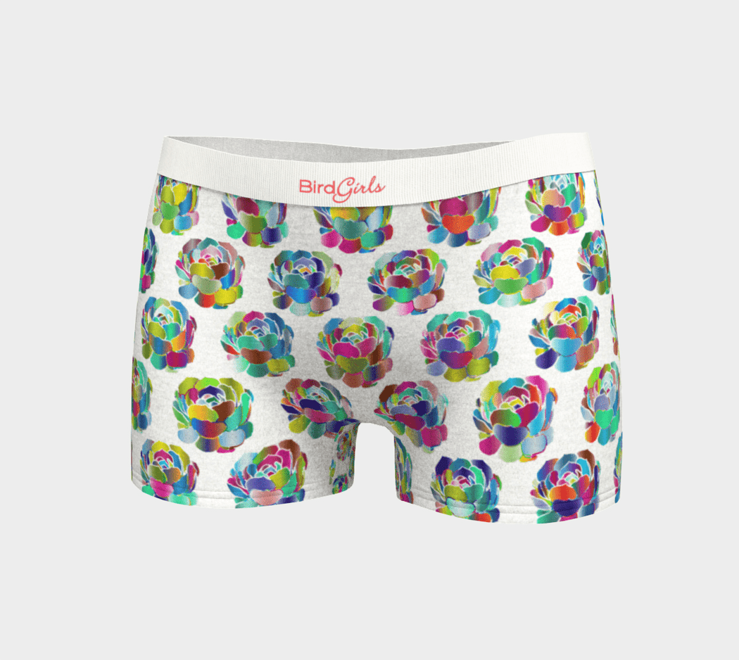 BirdGirls Floral Boy Shorts - The BirdGirls