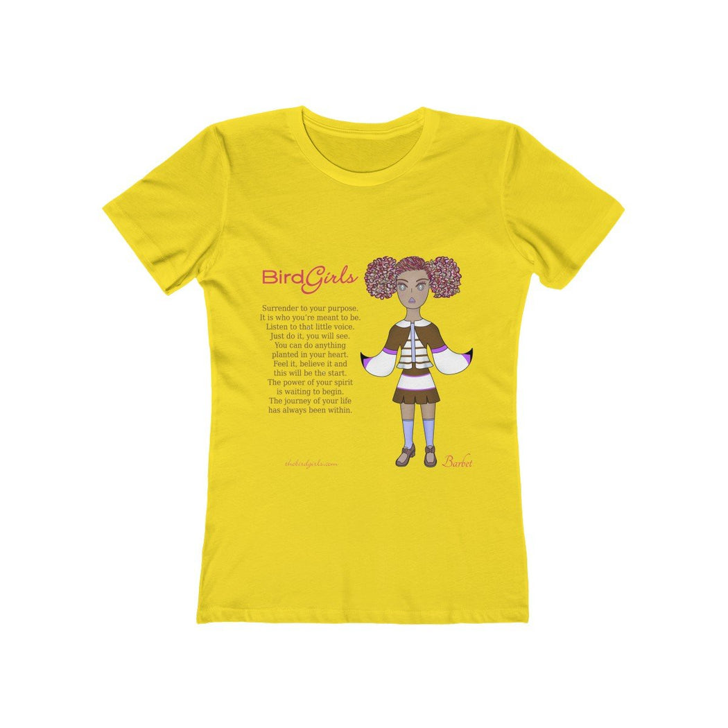 Barbet Poem Women's The Boyfriend Tee - thebirdgirls.com