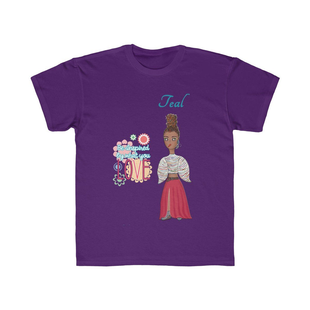 Teal Kids Regular Fit Tee - The BirdGirls