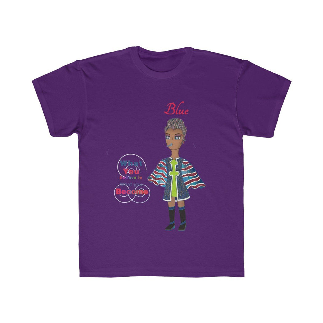 Blue Kids Regular Fit Tee - The BirdGirls