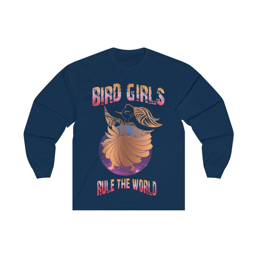 Copper BirdGirls Rule the World Unisex Long Sleeve Tee - The BirdGirls