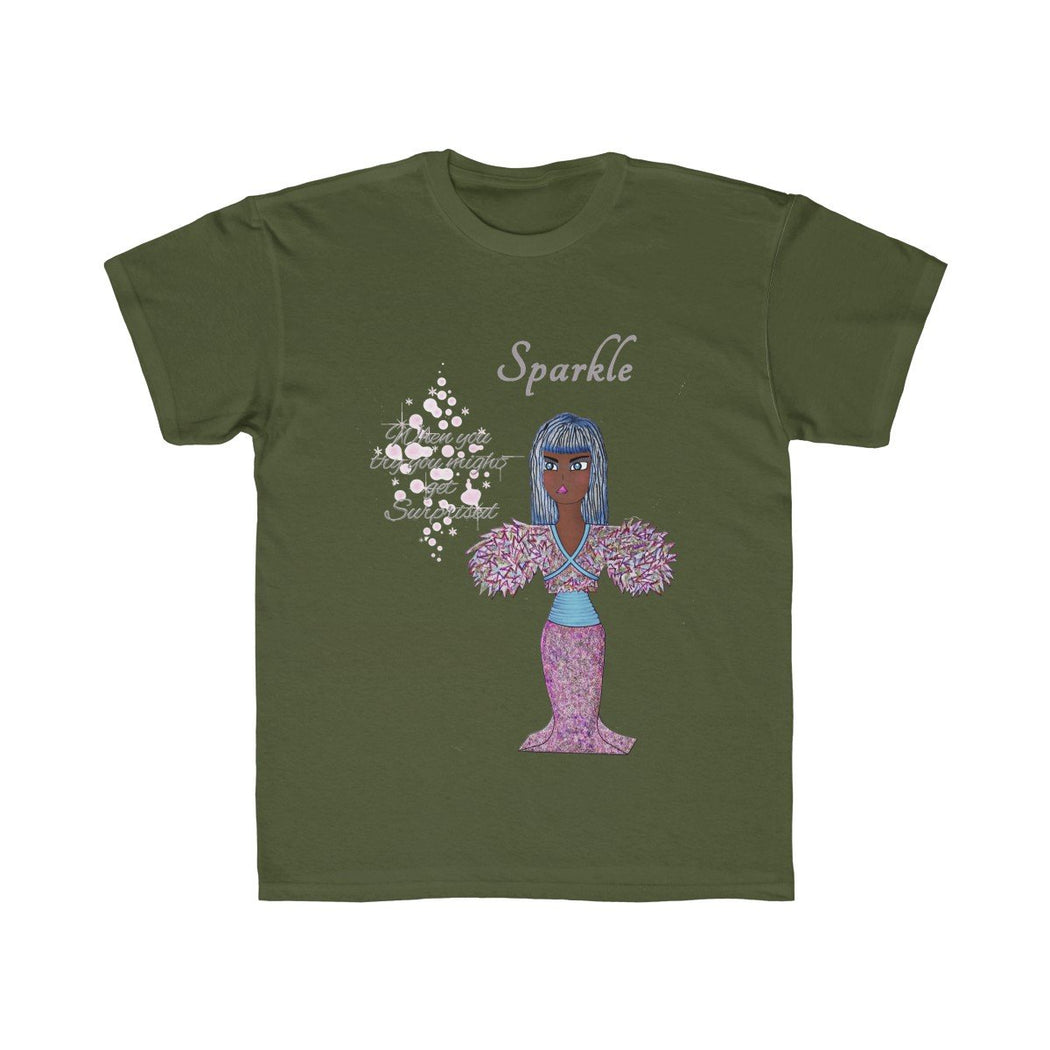 Sparklw Kids Regular Fit Tee - The BirdGirls