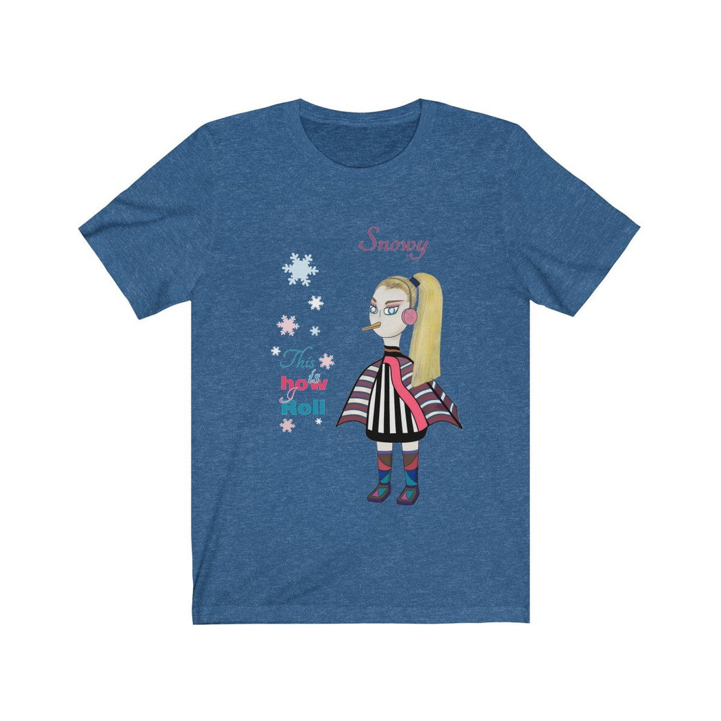 Snowy Unisex Jersey Short Sleeve Tee - The BirdGirls