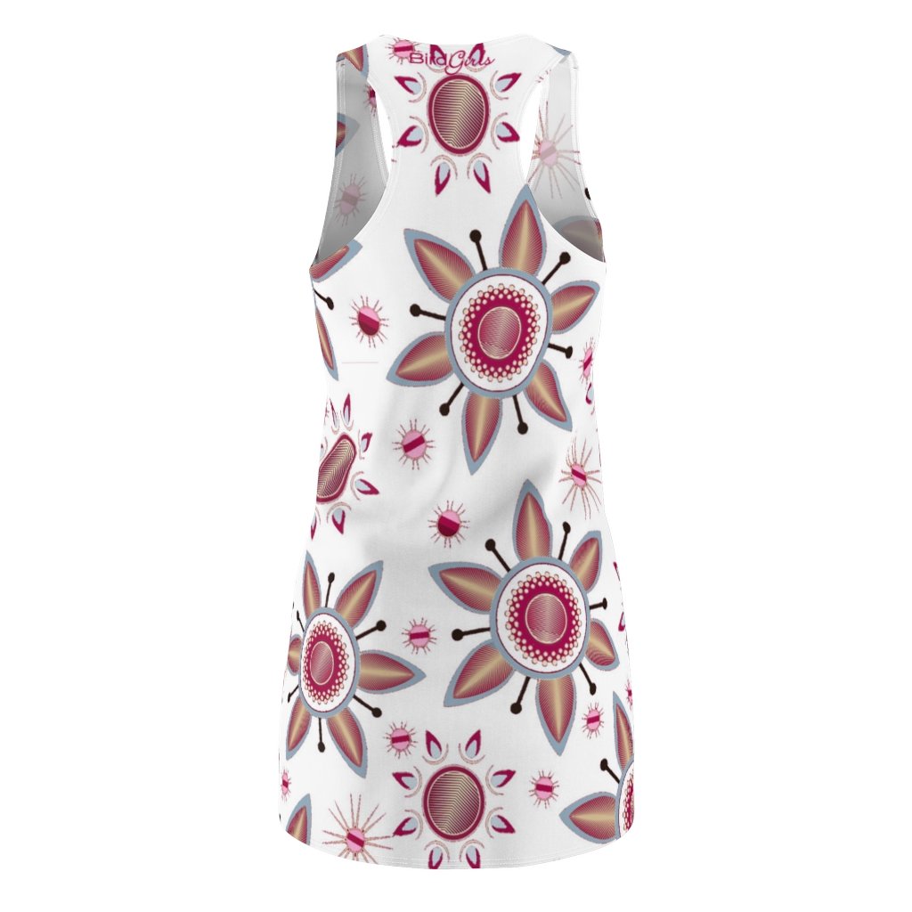 BirdGirls Orbital Flower Women's Cut & Sew Racerback Dress - The BirdGirls