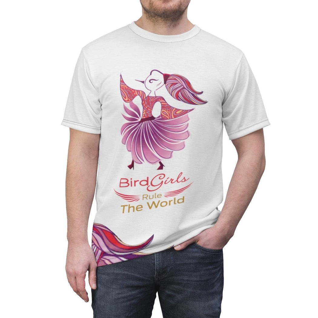 BirdGirls Rule the World Unisex AOP Cut & Sew Tee - The BirdGirls