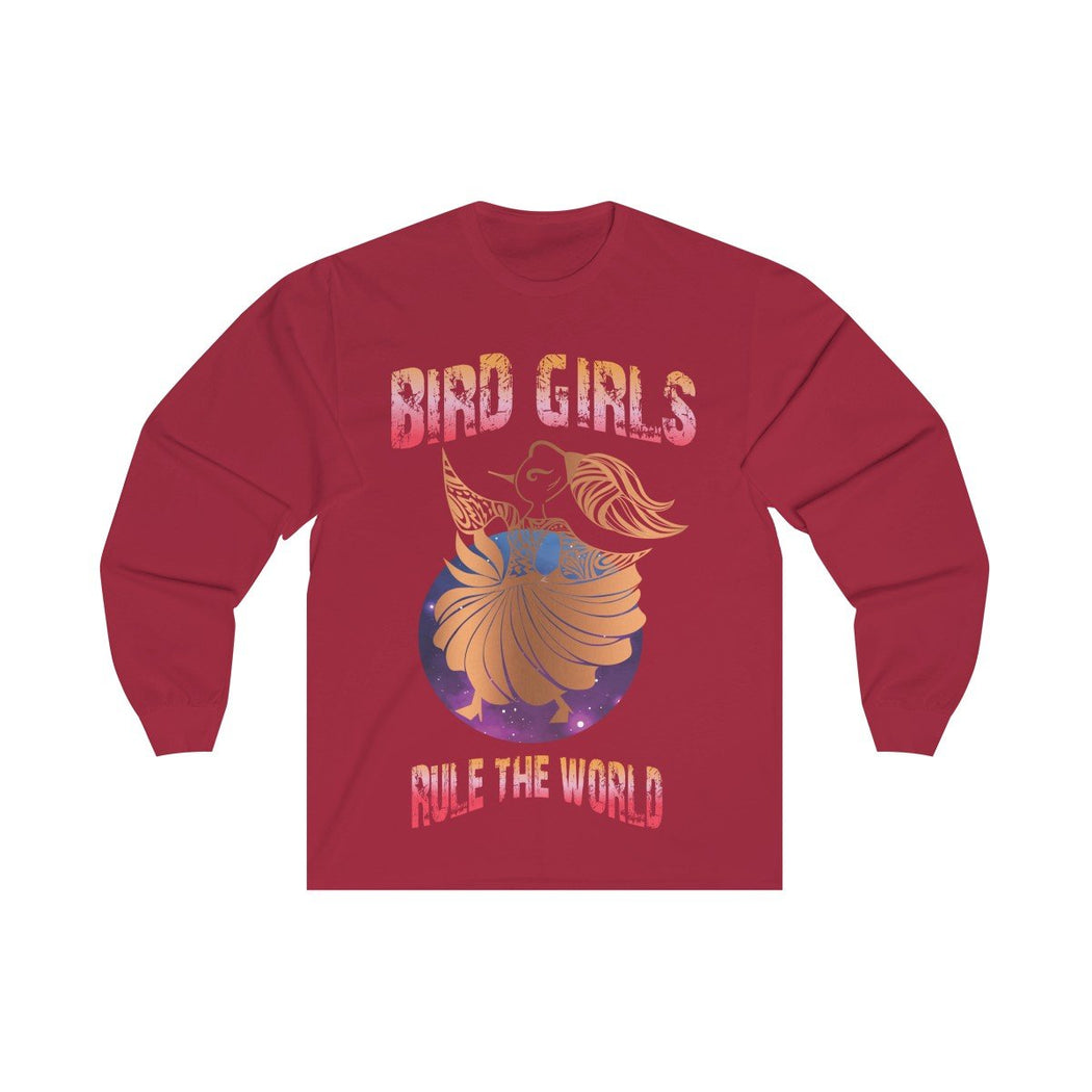 Copper BirdGirls Rule the World Unisex Long Sleeve Tee - The BirdGirls