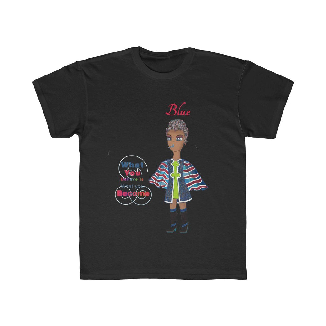 Blue Kids Regular Fit Tee - The BirdGirls