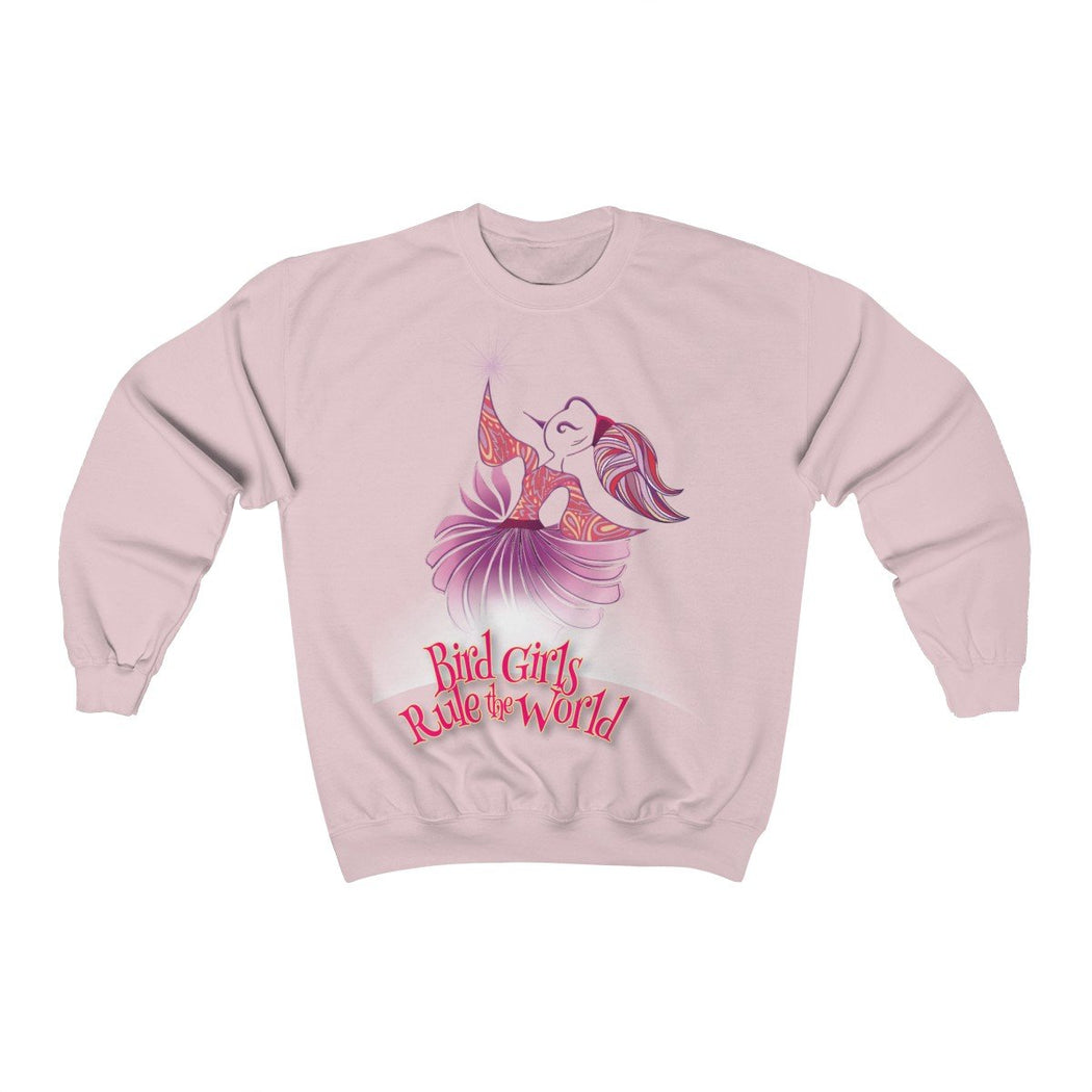 BirdGirls Rule the World Unisex Heavy Blend™ Crewneck Sweatshirt - The BirdGirls