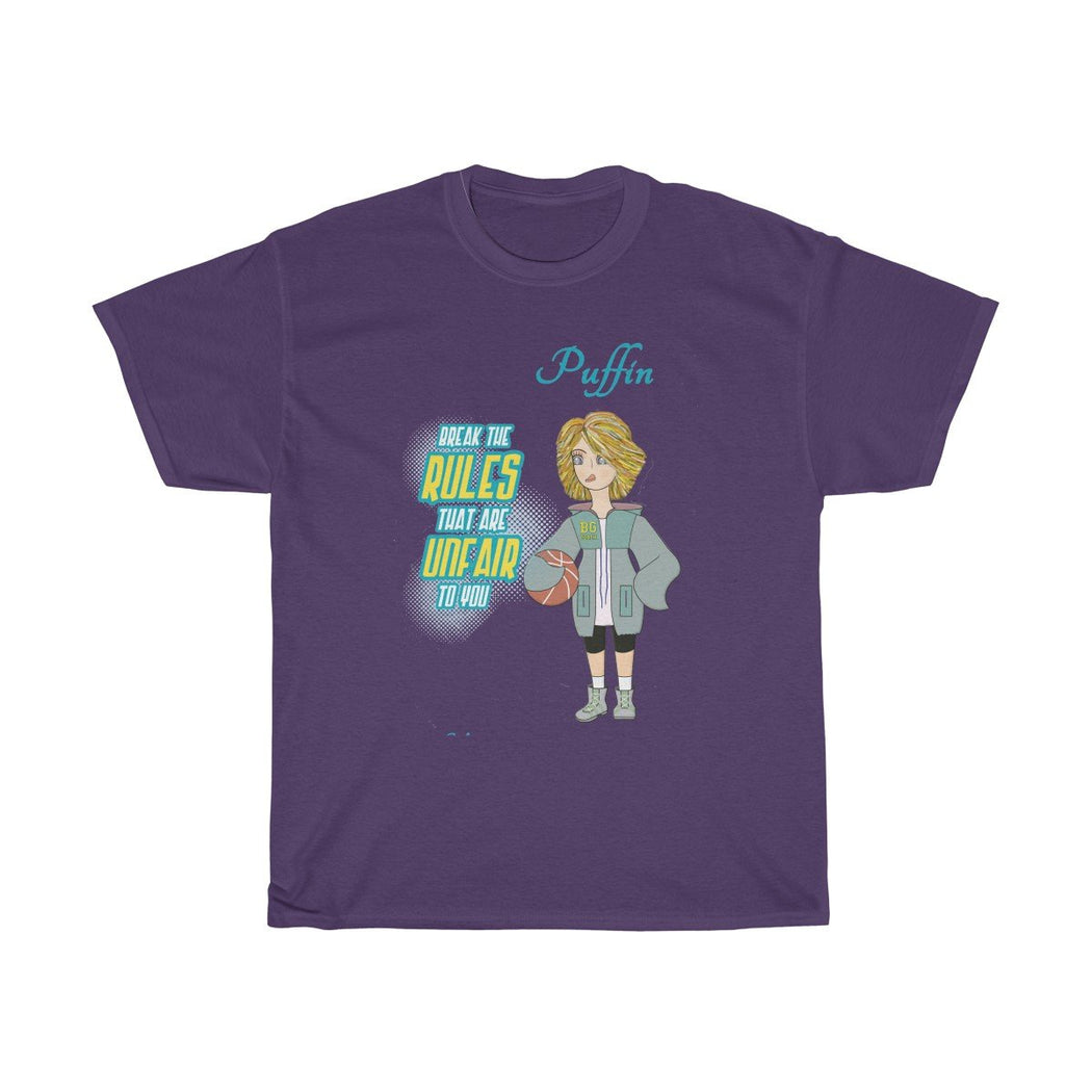 Puffin Unisex Heavy Cotton Tee - The BirdGirls