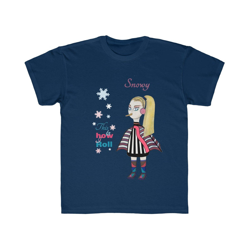 Snowy Kids Regular Fit Tee - The BirdGirls