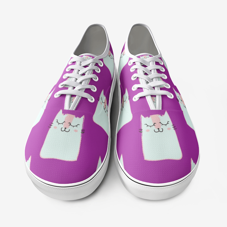 BirdGirls Cat Unisex Canvas Shoes Fashion Low Cut Loafer Sneakers - The BirdGirls